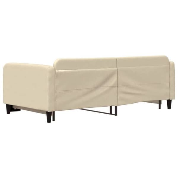 Maison Exclusive - Sovesofa med udtræksseng creme 100x200 cm stof