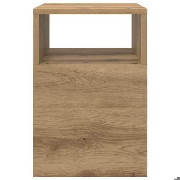 Sidebord - MAISON EXCLUSIVE - Håndlavet eg - 30,5x30x45 cm - Spånplader - Opbevaring
