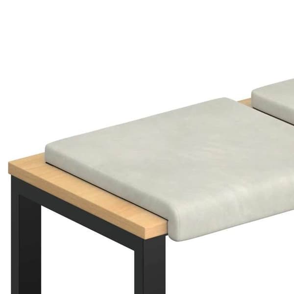 Maison Exclusive - Bänkdyna 4 st Sammet Kräm Djup 35 cm