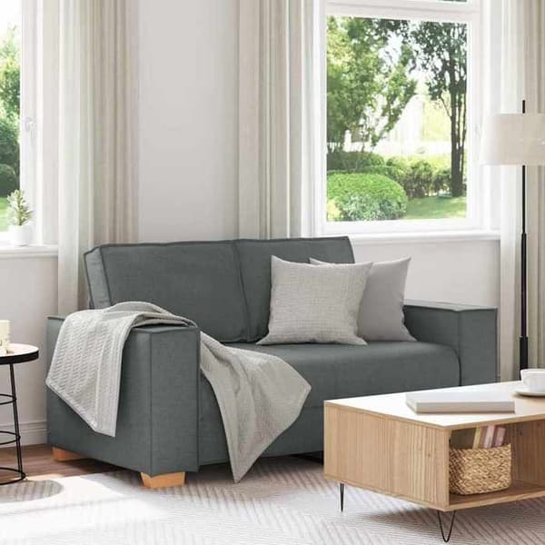 Maison Exclusive - Sofa 2 pladser Mørkegrå 160x78x84 cm Stof