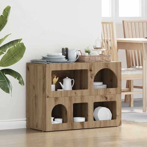 Buffet - EKSKLUSIVT HUS - ELST - Eg (ingeniørtræ) - 80,5 x 35 x 59 cm - Moderne