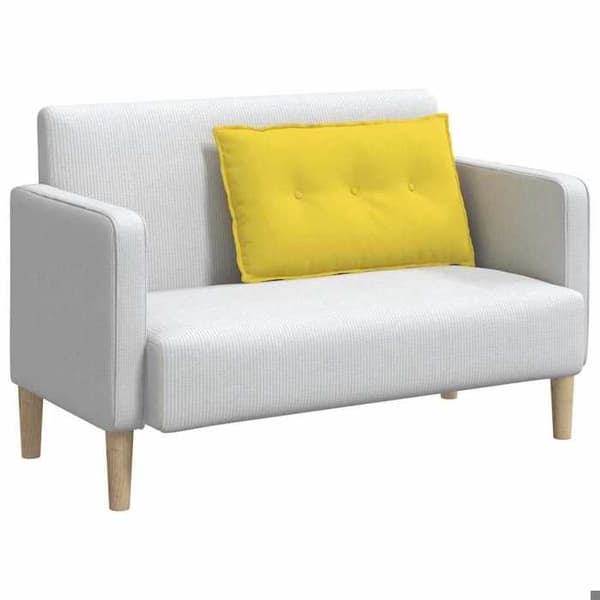 Maison Exclusive - Lys gul rygpude 80 x 19 x 50 cm stof