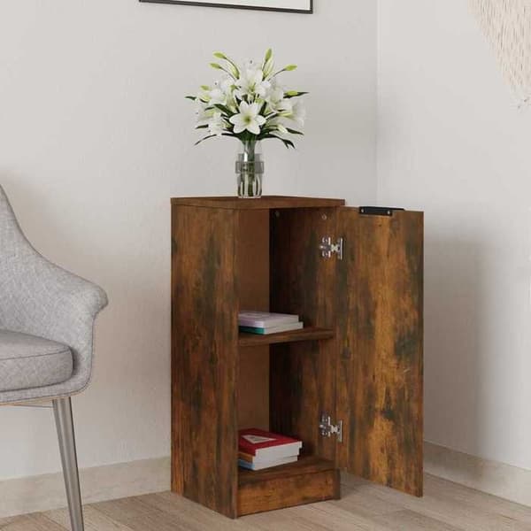 Maison Exclusive - Buffet Røget Eg 30x30x70 cm Ingeniørtræ