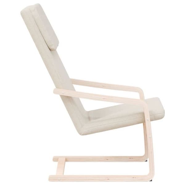 Maison Exclusive - Avkopplingsstol Creme Tyg Grädde