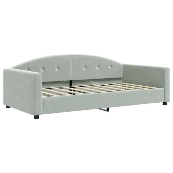 Maison Exclusive - Ljusgrå dagbädd 100x190 cm i sammet