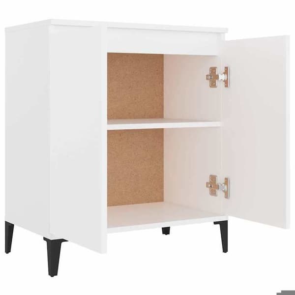 Maison Exclusive - Vit buffé 60x35x70 cm i ingenjörsträ