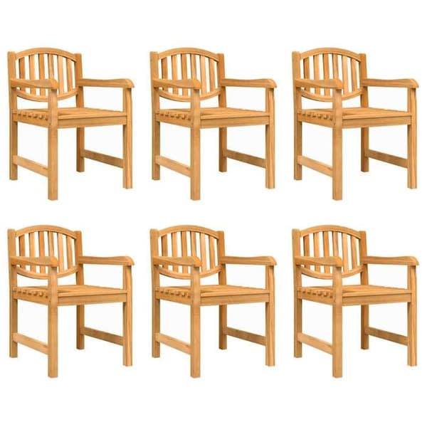 Maison Exclusive - Trädgårdsset 7 delar i massivt teakträ