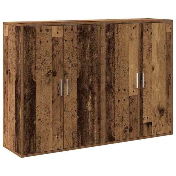 Maison Exclusive - Buffé 2 delar Antik trä 60 x 31 x 84 cm Ingenjörsträ