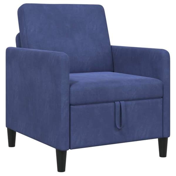 Maison Exclusive - Sofa med opbevaring Blå politistørrelse 72 x 78 x 87 cm Polyester