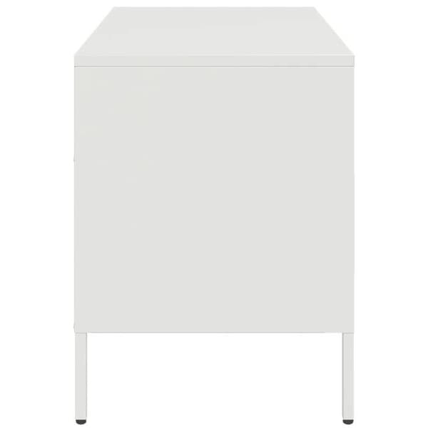Maison Exclusive - Hvid TV-møbel 68x39x50,5 cm stål Vit