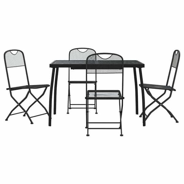 Havemøbler - EKSKLUSIVT HUS - Net - 5 stk - Metal - Anthracite foldbar antracit