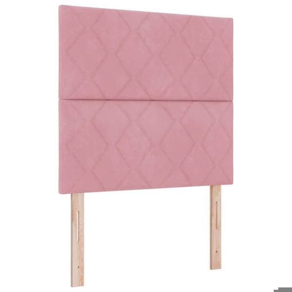 Hovedgærde - EKSKLUSIV HUS - Velour - Rosa - 100 cm - Justerbar mekanisme Ros