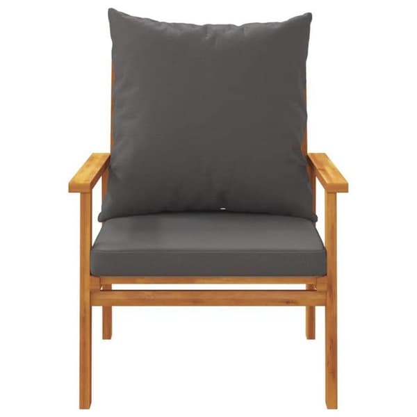 Maison Exclusive - Havegruppe 4 stk med puder i solid akacietræ