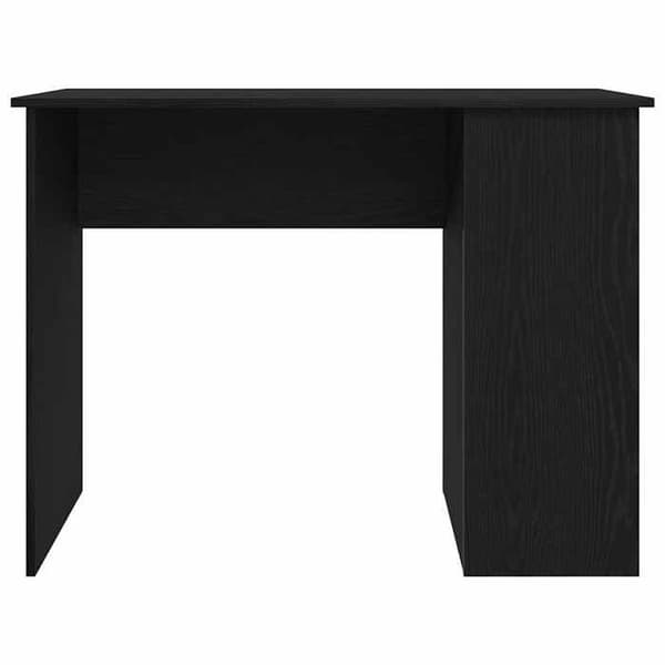 Maison Exclusive - Skrivebord i sort egetræ 100x55x75 cm ingeniørtræ svart ek