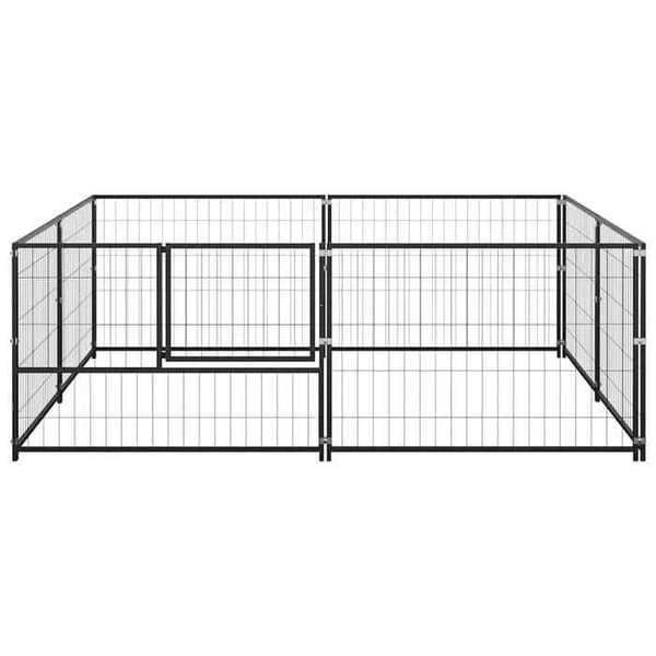 Chenil - Eksklusiv Hus - Sort - Stål - 200 x 200 x 70 cm svart
