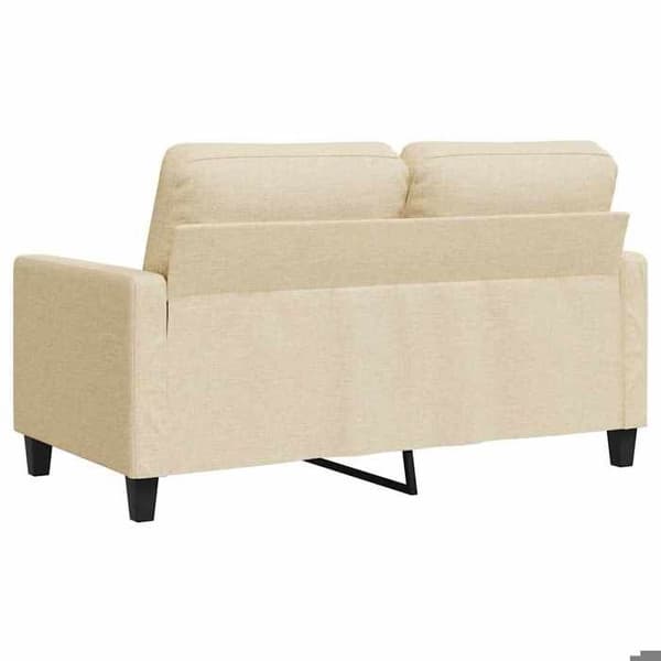 Maison Exclusive - Soffa 2-sits Creme 120 cm Tyg Grädde