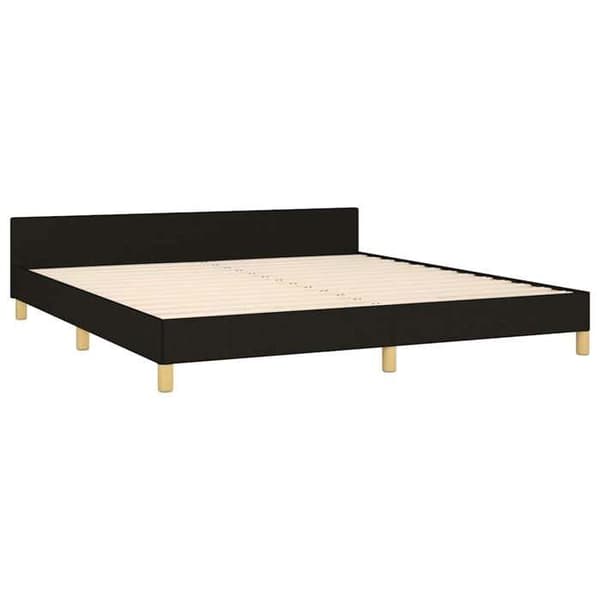 Maison Exclusive - Sengestel uden madras sort 180x200 cm stof