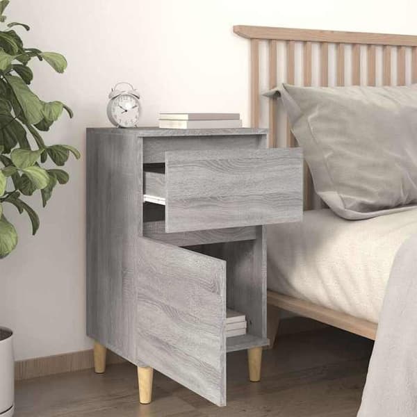 Maison Exclusive - Sängbord 2 st sonoma grå 40x35x70 cm