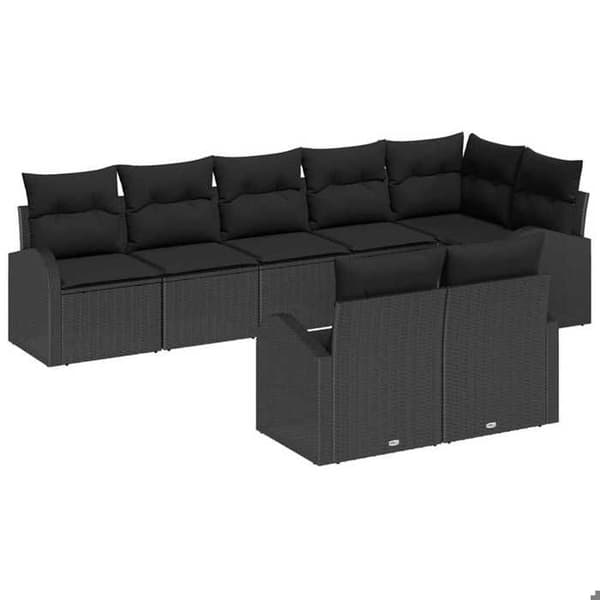 Trädgårdsmöbelset - EXKLUSIV HEM - 8 delar - Poly rattan - 8 platser - Modulär