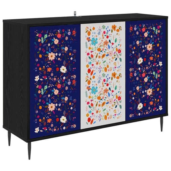 Maison Exclusive - Buffet MAINZ Sort eg 102 x 33 x 76 cm Ingeniørtræ