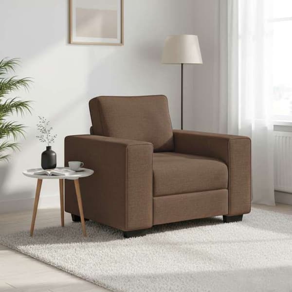 Maison Exclusive - Fåtölj soffa brun 100x77x82 cm i tyg brun