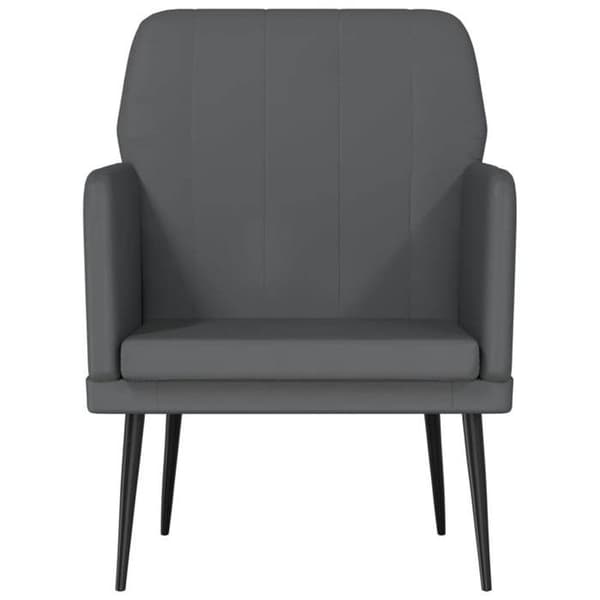 Maison Exclusive - Grå Fåtölj 61x78x80 cm Syntetläder Grå