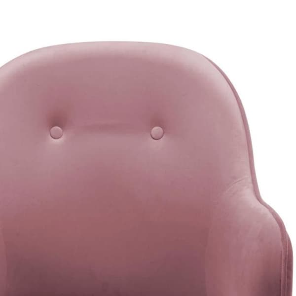 Maison Exclusive - Vaaleanpunainen samettinen keinutuoli Ros
