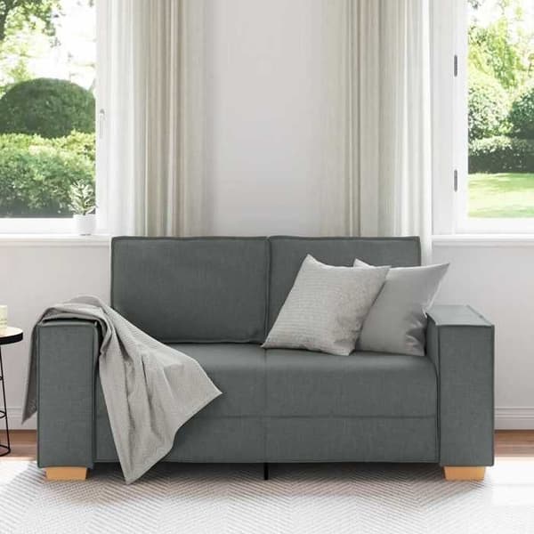 Maison Exclusive - Sofa 2 pladser Mørkegrå 160x78x84 cm Stof