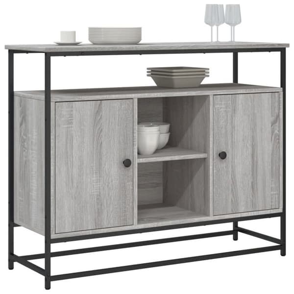 Maison Exclusive - Buffet sonoma grå 100x35x80 cm ingeniørtræ