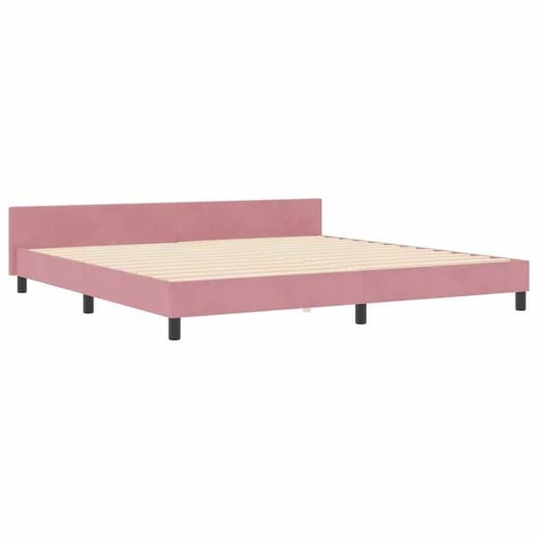Maison Exclusive - Jousipatja ruusupäällysteellä 200 x 200 cm Sametti Ros