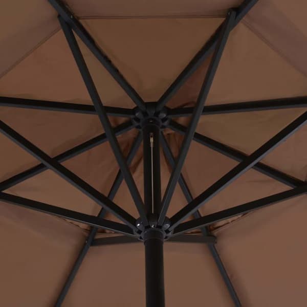 Maison Exclusive - Haveparasol med bærbar base taupe Mol