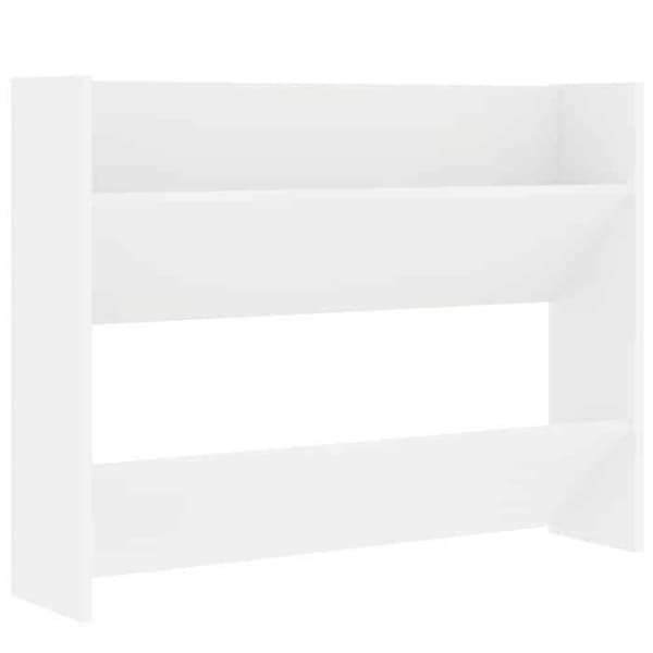 Maison Exclusive - Väggmonterade skåp för skor 2 st Vit 80x18x60 cm Agglomerat Vit
