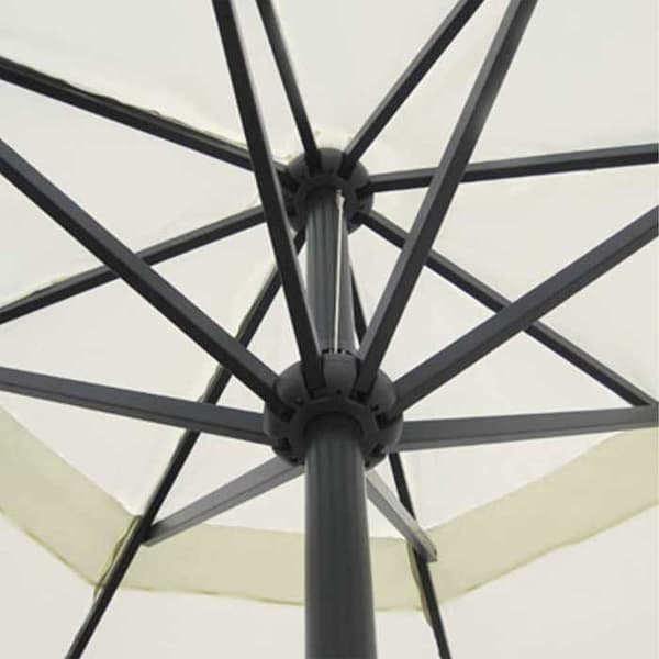 Maison Exclusive - Hvid Aluminium Parasol 500 cm