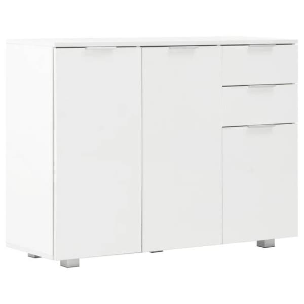 Maison Exclusive - Buffé Vit glänsande 107x35x80,5 cm Strålande vit
