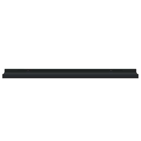 Maison Exclusive - Rammehylder med kant til billedramme 2 stk Sort 80x9x3 cm MDF