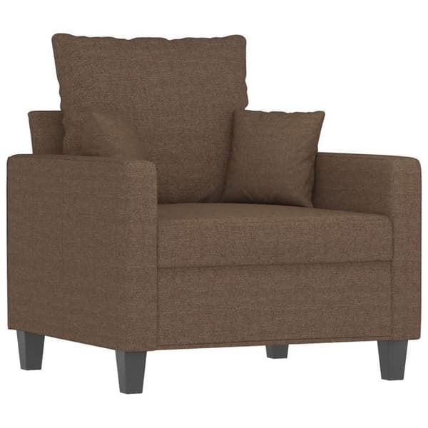 Maison Exclusive - Sæt af 3 sofaer med brune stofpuder
