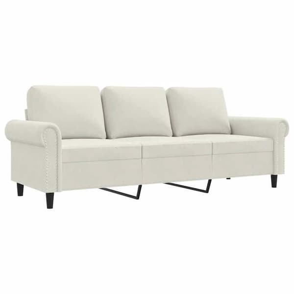 Maison Exclusive - 3-personers sofa Creme 180 cm Velour