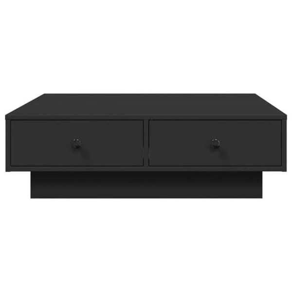Bord - EKSKLUSIV HUS - 90x90x28 cm - Sort - Spånplader - Stor opbevaring Svart