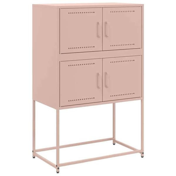 Maison Exclusive - Buffé rosa 68,5x38,5x107 cm stål
