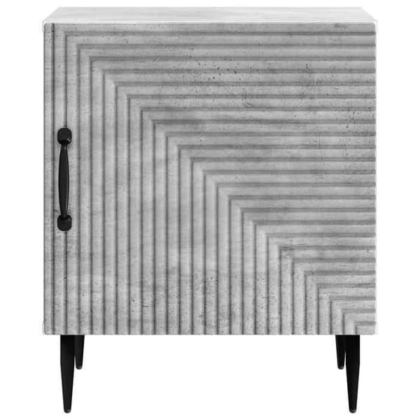 Maison Exclusive - Natbord Grå beton 43 x 34,5 x 50 cm