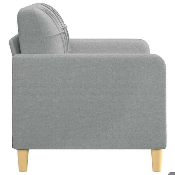 Maison Exclusive - Vaaleanharmaa 2-paikkainen sohva 120 cm Kangas