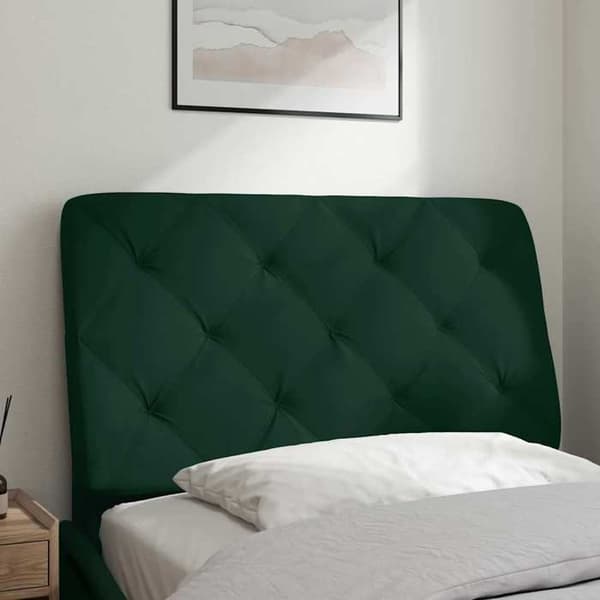 Maison Exclusive - Mörkgrön sänggavelkudde 80 cm i sammet