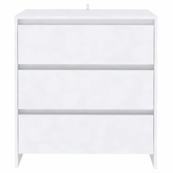 Maison Exclusive - Buffé Vit 70x41x75 cm Ingenjörsträ