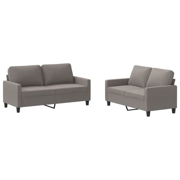 Maison Exclusive - Sæt af 2 sofaer med puder Taupe Stof