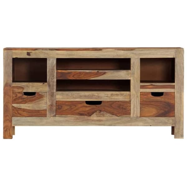 Maison Exclusive - Harmaa buffet 100x30x50 cm Massiivipuuta grå
