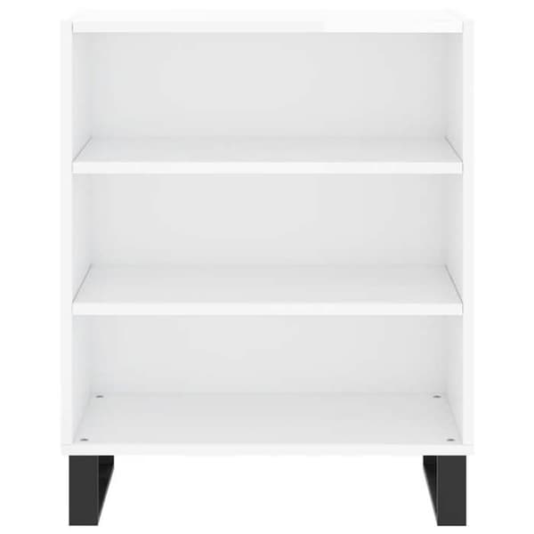 Maison Exclusive - Buffé vit glänsande 57x35x70 cm ingenjörsträ