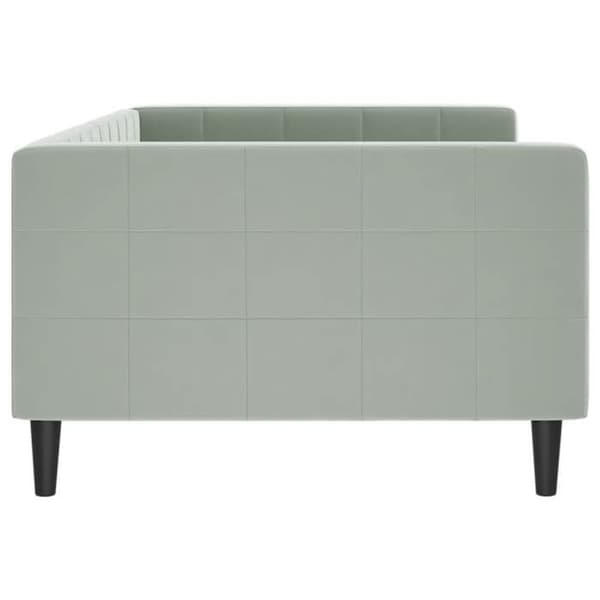 Maison Exclusive - Ljusgrå dagbädd 100x190 cm i sammet
