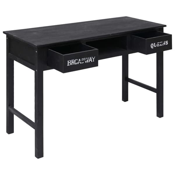 Maison Exclusive - Sort konsolbord 110x45x76 cm Træ Svart