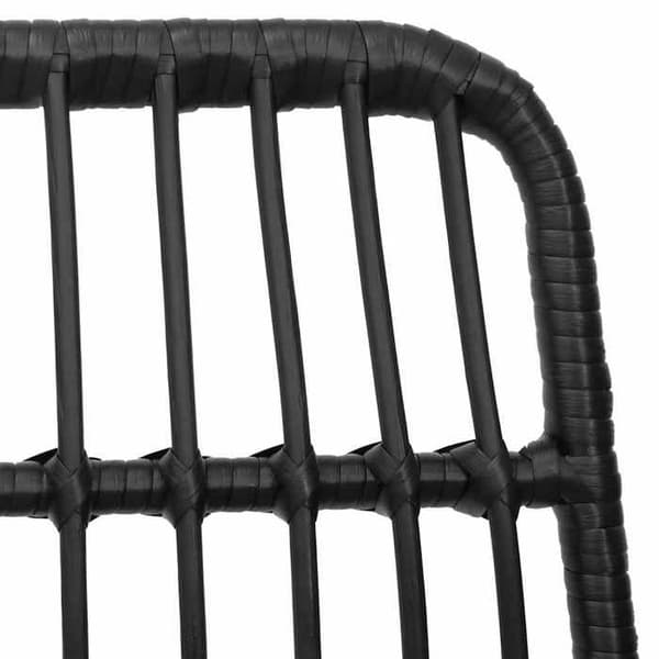Maison Exclusive - Trädgårdsset 3 delar Svart Flätad Resin
