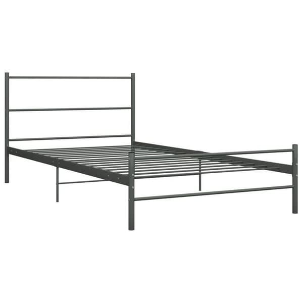 Sängynrunko - Maison Exclusive - Harmaa - Metalli - 90 x 200 cm grå